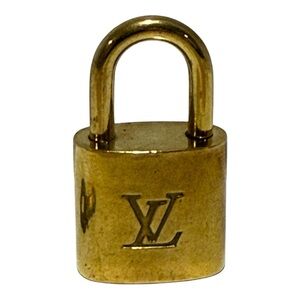 Authentic Louis Vuitton Brass Padlock & Key – #344 – Made in France